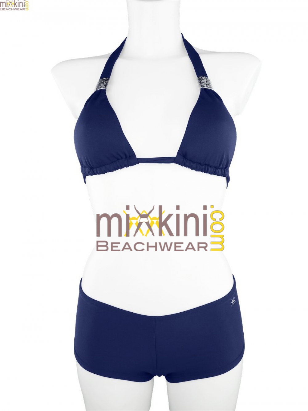 hotpants dunkelblau günstiger im set kaufen - mixkini beachwear