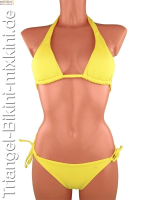 Triangel Bikini gelb, gelbe Triangel Mixkinis