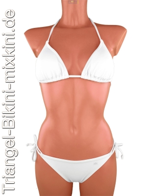 Triangel Bikini weiß, weiße Triangel Mixkinis