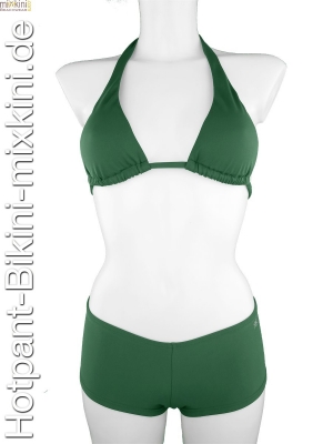 Bikinis Hotpant grün, grüne Hotpant Bikinis