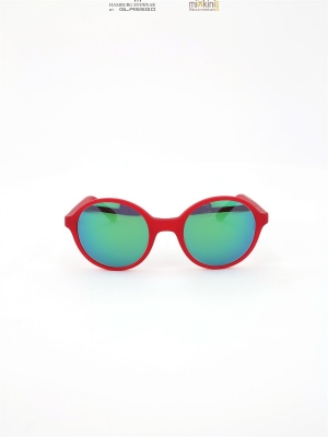 NEUE Sonnenbrille rot mit verspiegelten Gläsern aus hochwertigen Kunststoff, die Sonnenbrille zu roten Bikinis